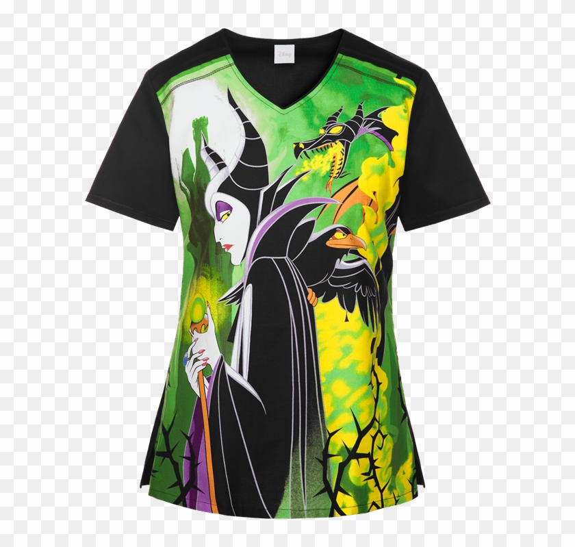 Ck694vim - Maleficent Scrub Top Clipart