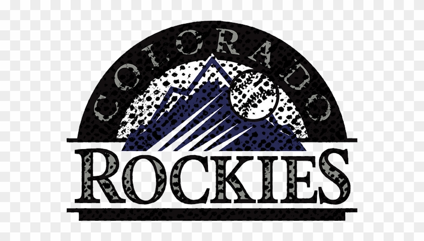 Colorado Rockies 1993-present Primary Logo Distressed - Colorado Rockies Clipart