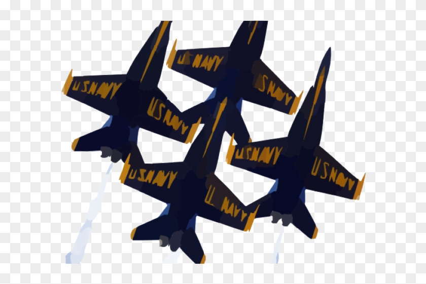 Aircraft Clipart Navy Plane - Blue Angel Jets Clip Art - Png Download #2614964