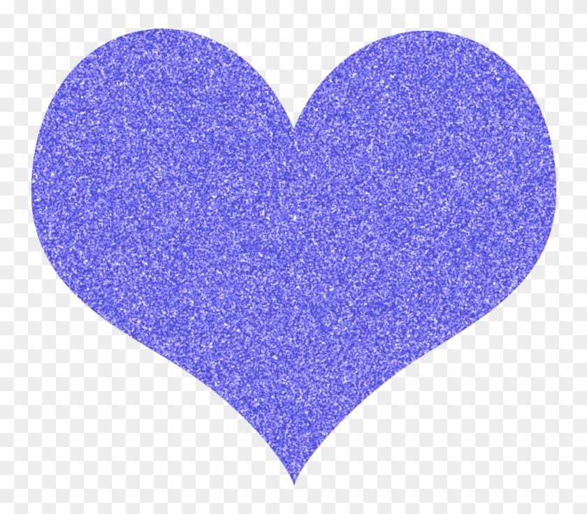 Purple Heart Free Glitter Hearts Clipart Karen Cookie - Purple Glitter Heart Clipart - Png Download