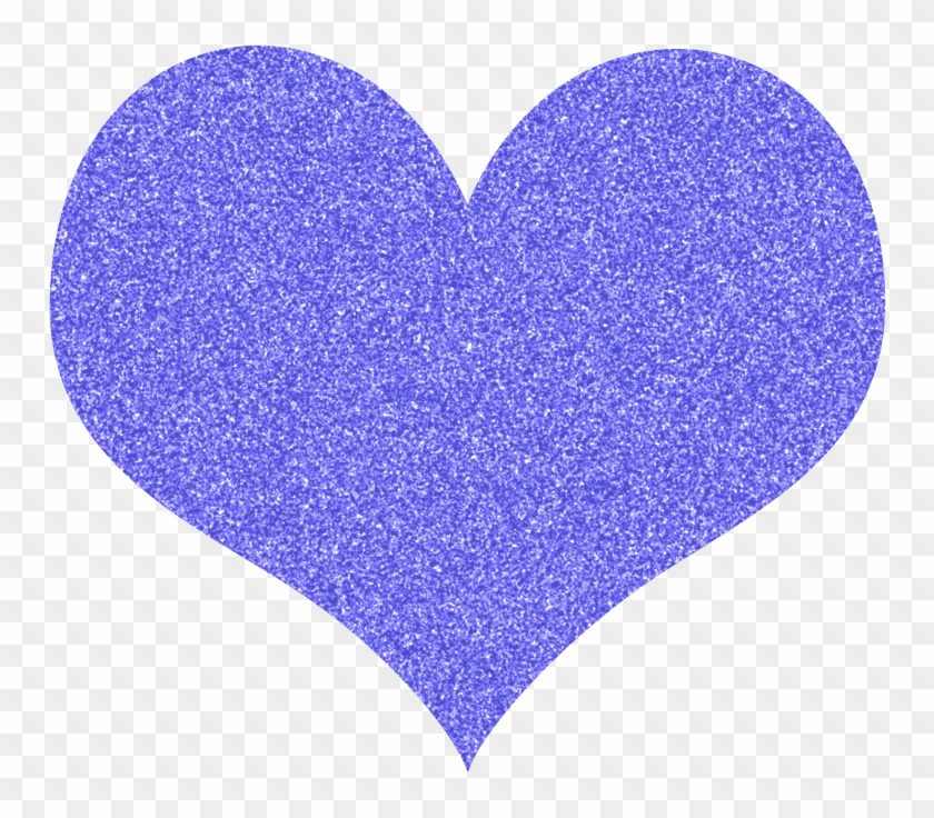 Purple Heart Free Glitter Hearts Clipart Karen Cookie - Purple Glitter Heart Clipart - Png Download #2615401
