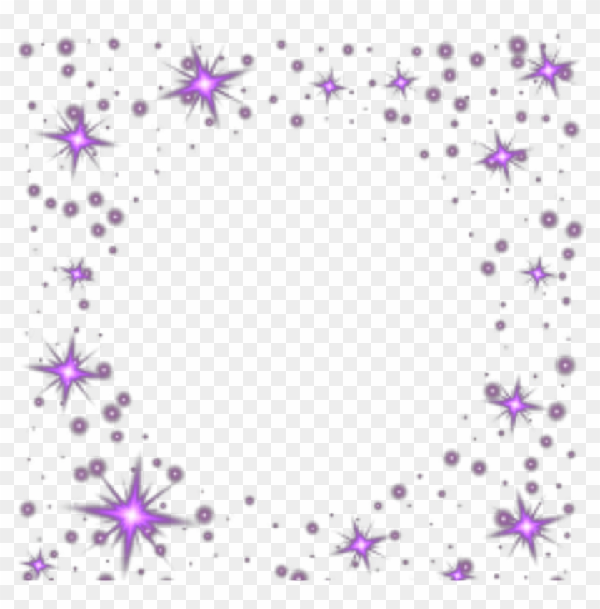 #ftestickers #frame #glitter #sparkle #purple - Sparkle Frame Png Clipart