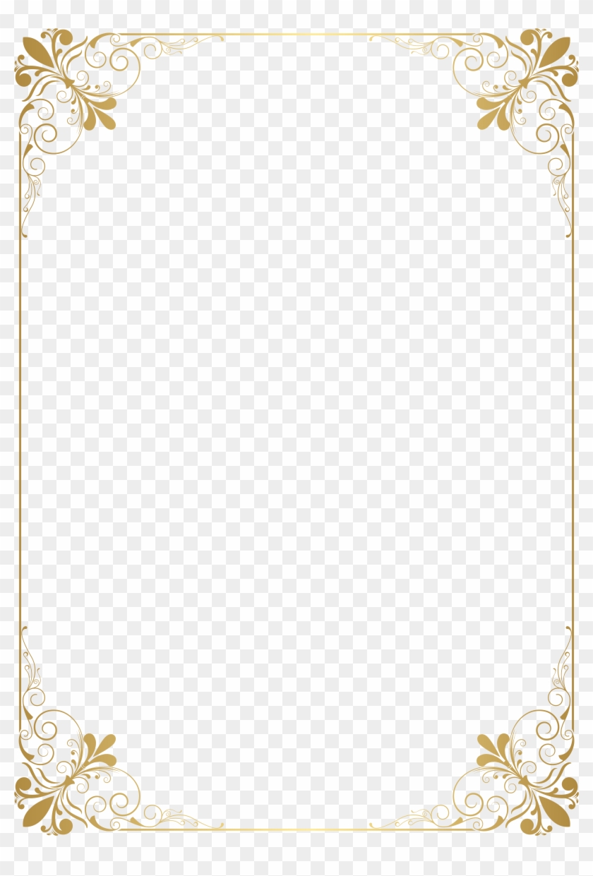 Gold Border No Background Clipart