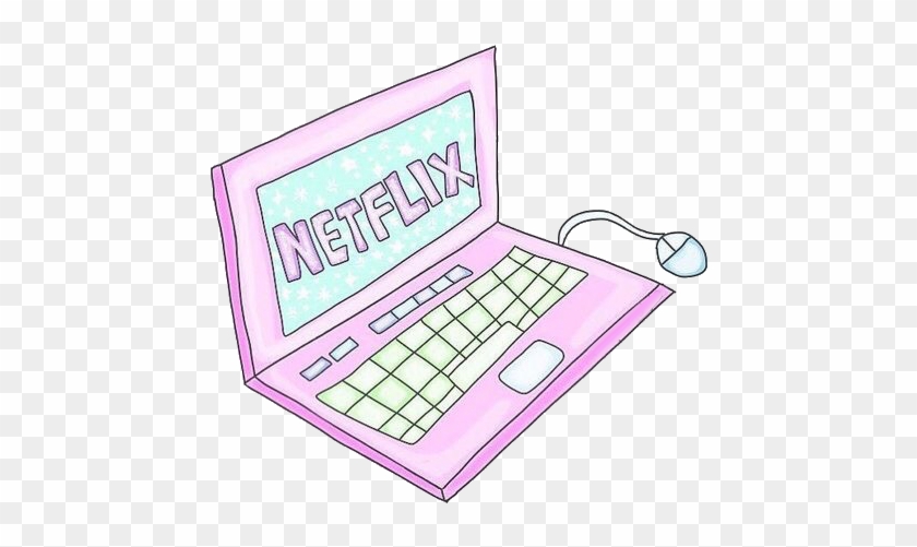 #tumblr #freetoedit #icon #rosa #netflix #net #computer - Netflix On Laptop Png Clipart