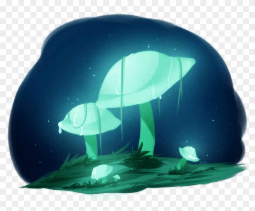 Glow Drawing Glowing - Glowing Mushroom Png Clipart