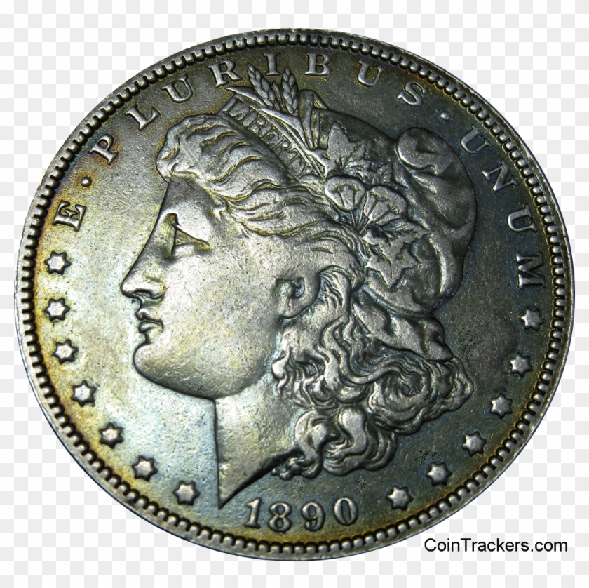 Toned Morgan Silver Dollar Click Here Clipart
