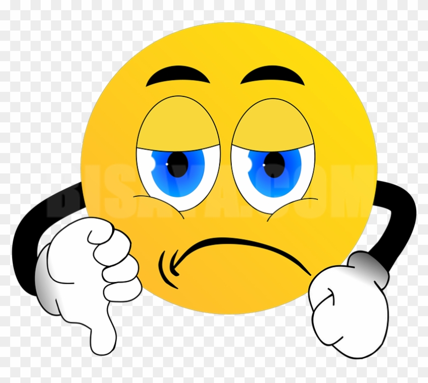 English - Frown - Cebuano - Mug- Ot - Kismod - Smiley Daumen Runter Clipart #2615759