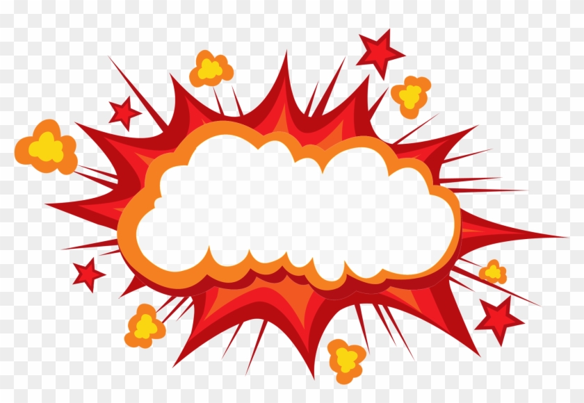 Comic Book Explosion Png , Png Download - Explosion Cartoon Clipart