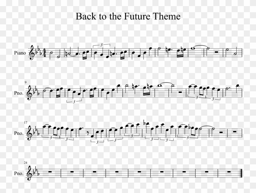 Back To The Future Theme Sheet Music 1 Of 1 Pages - Fight Song Rachel Platten Clarinet Sheet Music Clipart
