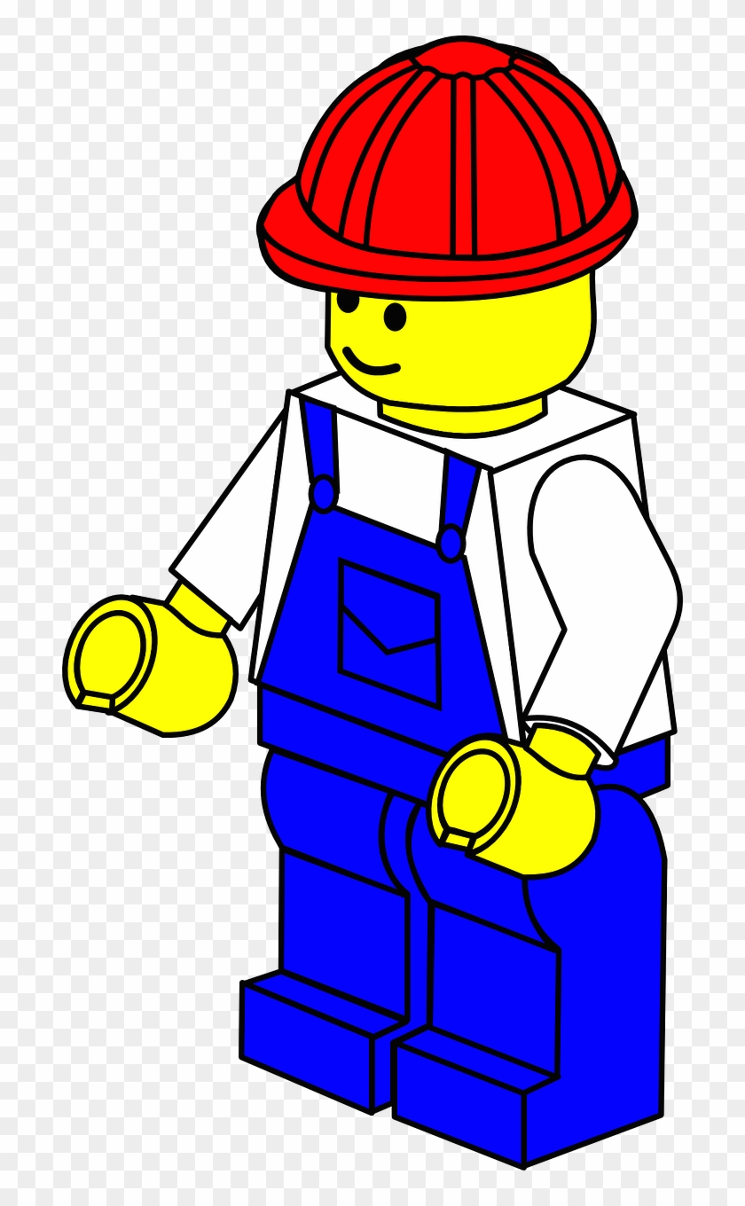 Lego Man Construction Helmet Png Image - Lego Clipart Transparent Png #2617340