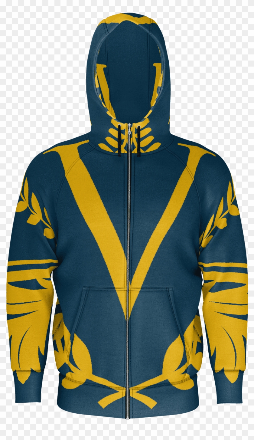 Gold Shield Navy Sweatshirt - Hoodie Clipart #2617386