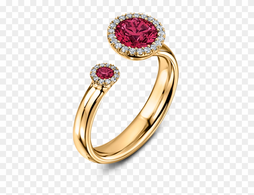 Ruby Engagement Rings - Diamond Clipart #2617891