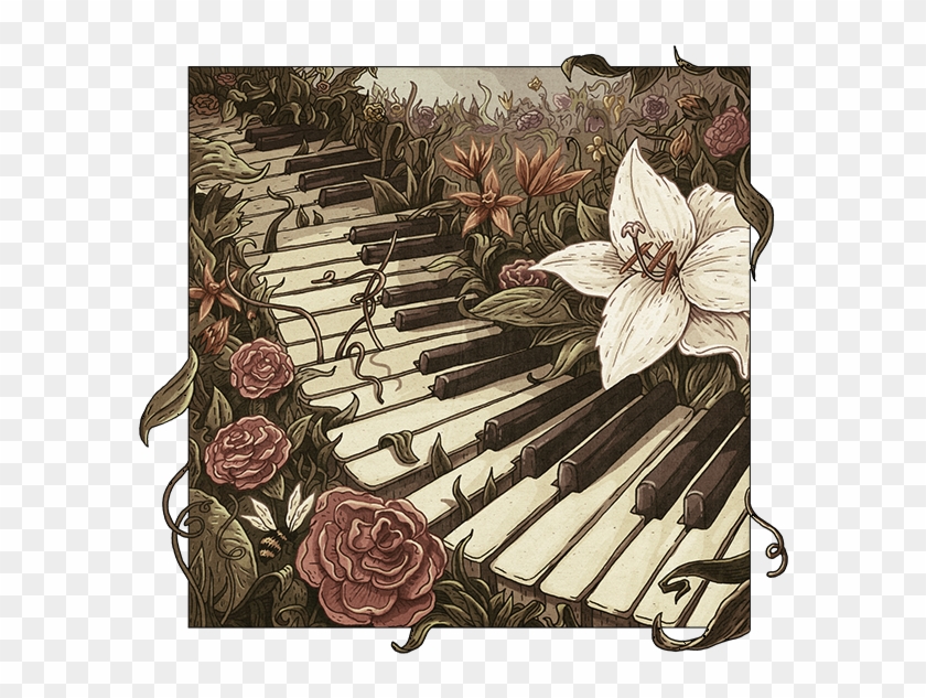 Cd Cover By Jorge Tabanera, Via Behance - Still Life Drawing Of Old Piano Clipart