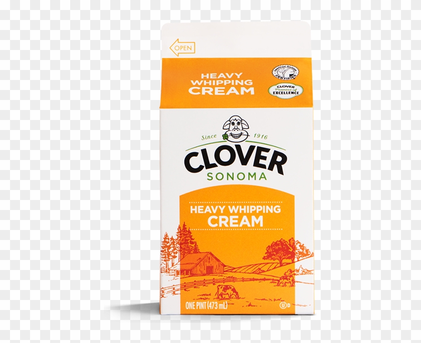 Heavy Whipping Cream - Clover Organic Milk 2% Clipart #2618326