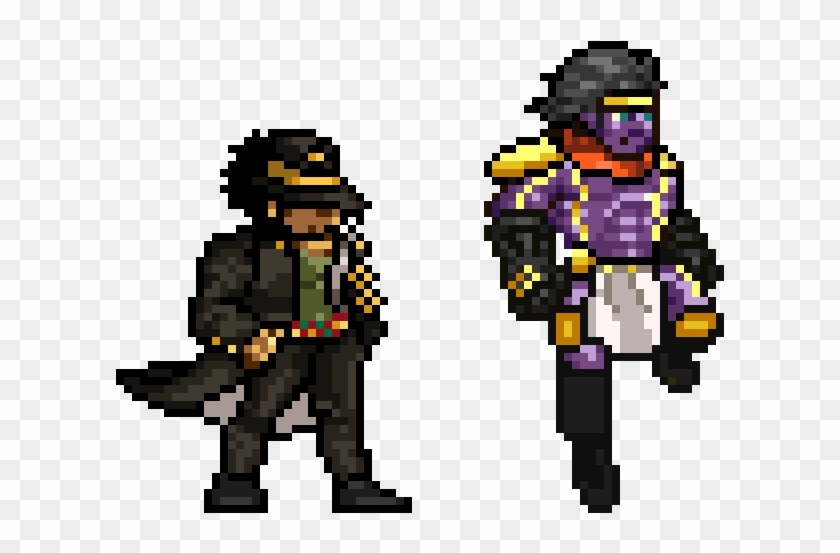 Jotaro Kujo And His Stand Star Platinum Ver - Cartoon Clipart