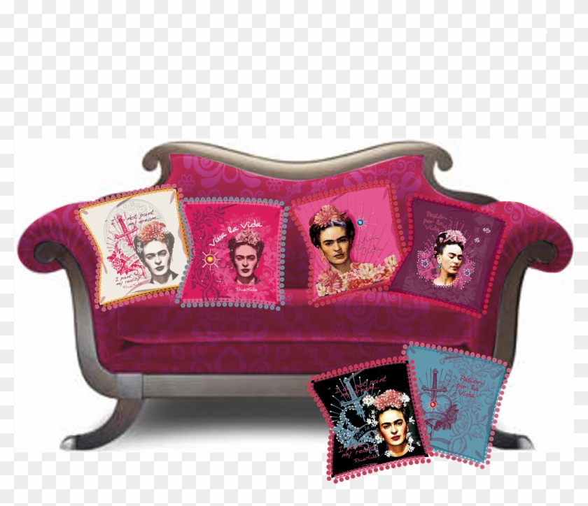 Motif Frida Kahlo Imprimé Et Brodé - Loveseat Clipart