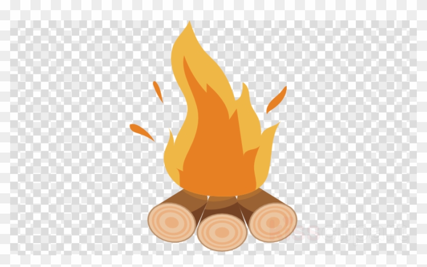 Bonfire Cartoon Png Clipart Campfire Clip Art - White Apple Logo Transparent #2618906