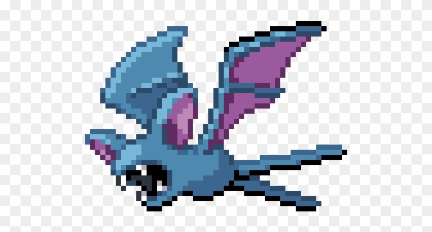 Zubat - Pokemon Zubat Pixel Art Clipart