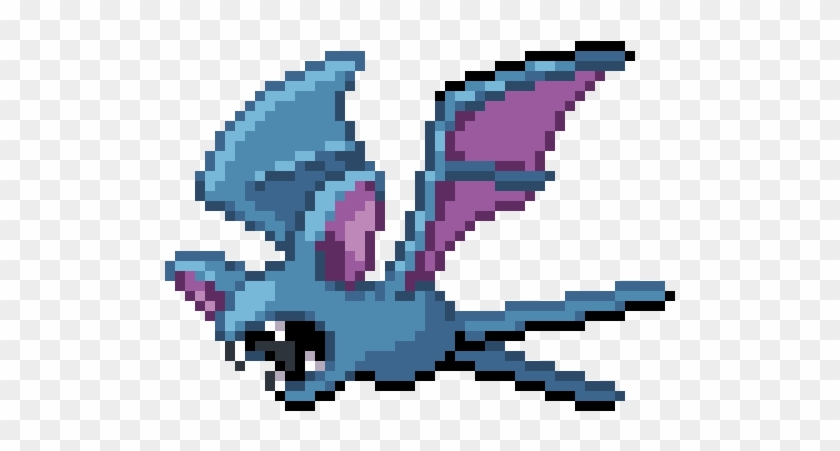 Zubat - Pokemon Zubat Pixel Art Clipart #2619152