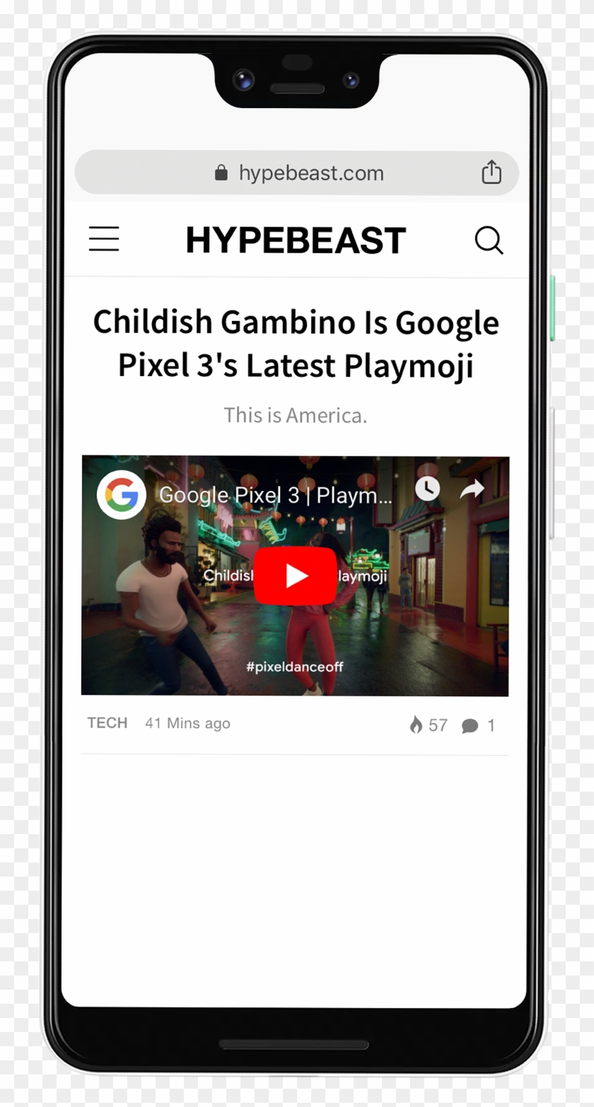 Childish Gambino Doesn't Just Move Culture - Pixel 3 Call Screen Clipart