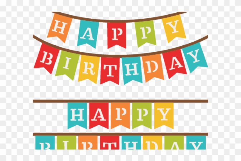 Happy Birthday Flag Banner Png Clipart #2619735