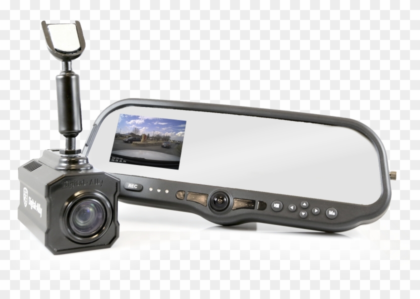 Dvm 800 Complete In Car Video System With External - Rear-view Mirror Clipart