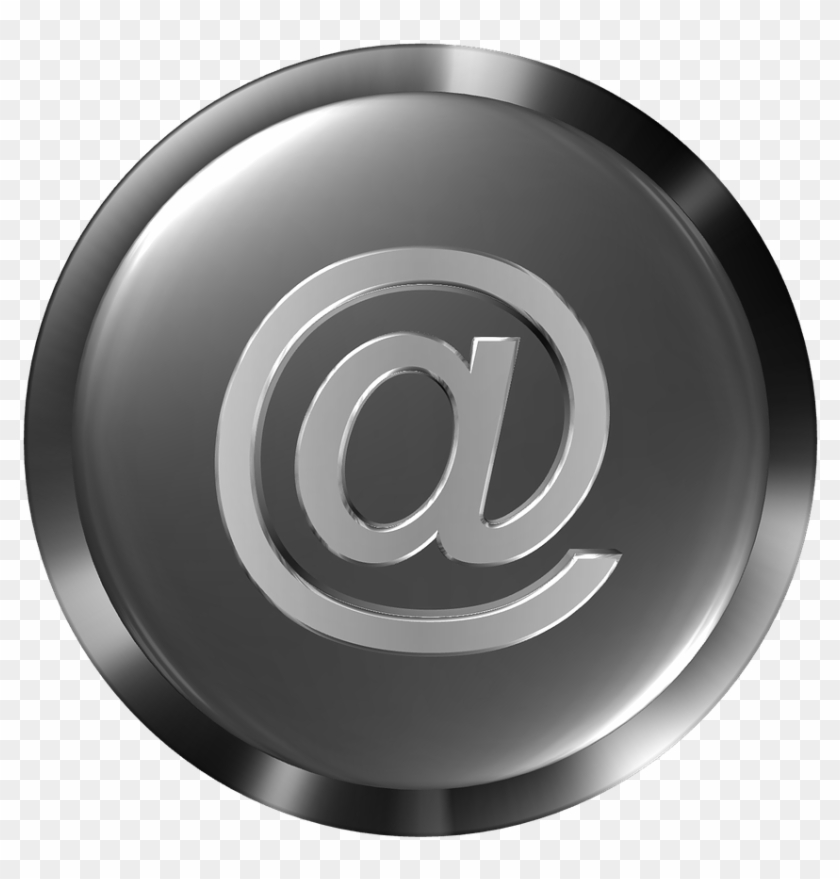 Button At Symbol Email Internet Png Image - Sign Clipart