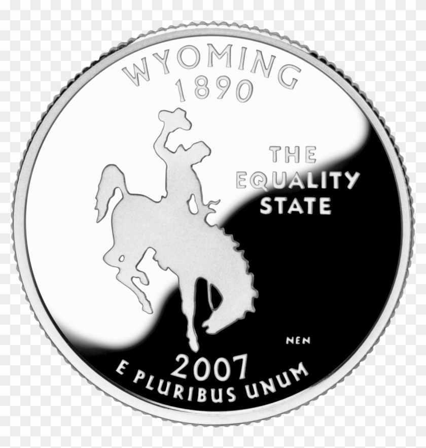 2007 Wy Proof Rev - Wyoming State Quarter Clipart #2621273
