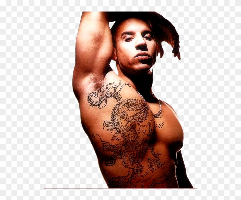 Vin Diesel With Tattoos Clipart