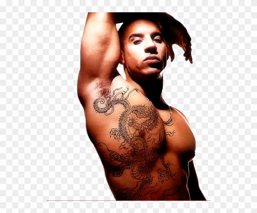 Vin Diesel With Tattoos Clipart #2621762