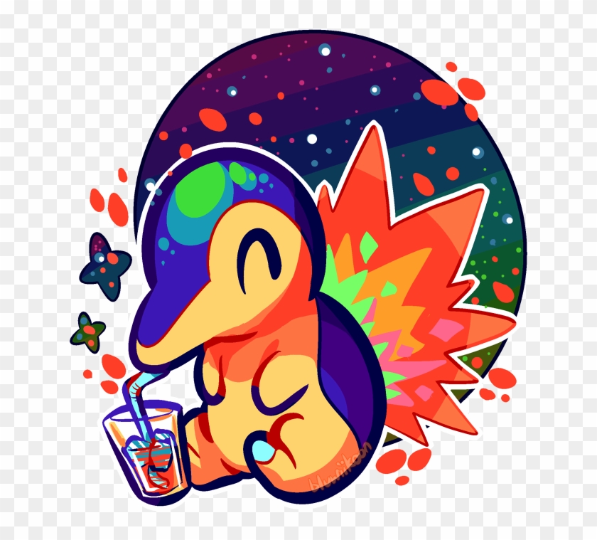 “summer's Gettin' Warm ” - Cyndaquil Art Clipart #2621765