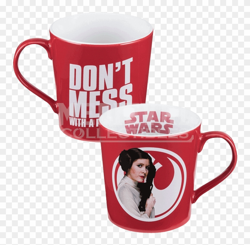Star Wars Princess Leia Ceramic Mug - Princess Leia Mug Clipart