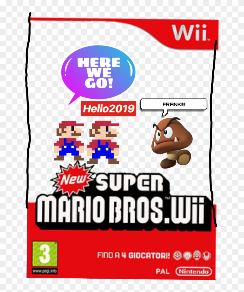 Freetoedit Fix -goomba Mario Oink - New Super Mario Bros Wii Logo Clipart #2622643