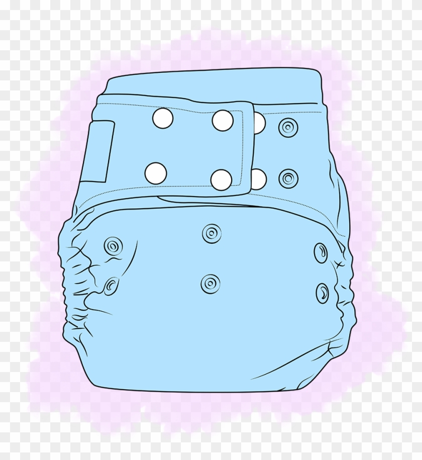Cloth Diaper Clip Art - Png Download