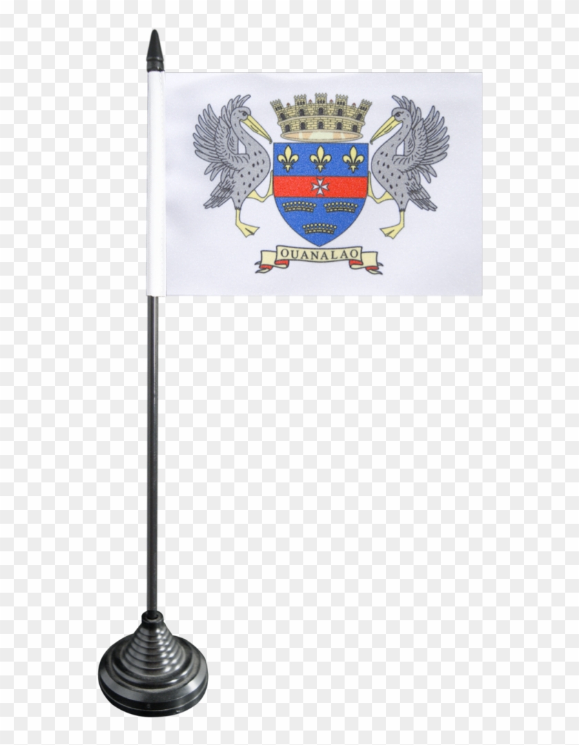 France Saint Barthélemy Table Flag - Saint Barthélemy Clipart