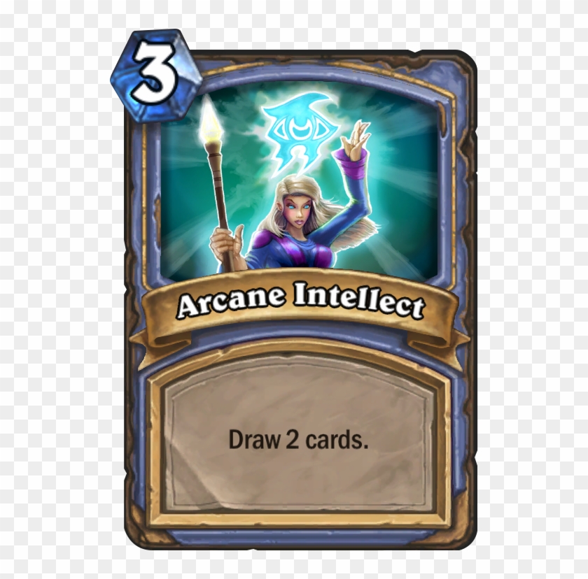Drawn Card Hearthstone - Arcane Intellect Clipart
