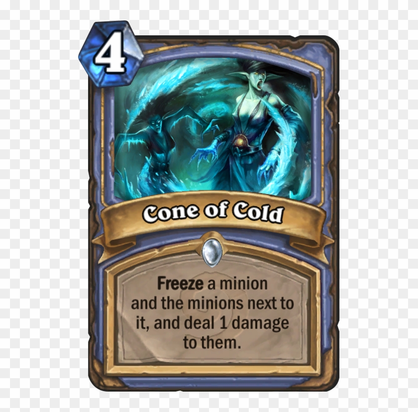 Cone Of Cold Card - Cone Of Cold Hearthstone Clipart #2624046