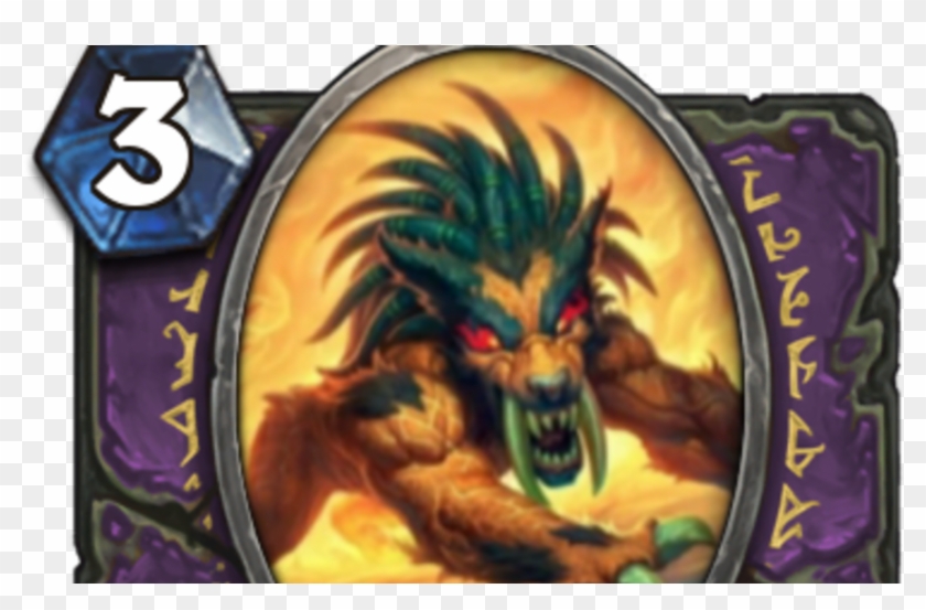 New Warlock Demon Card - Hearthstone Howlfiend Art Clipart #2624083