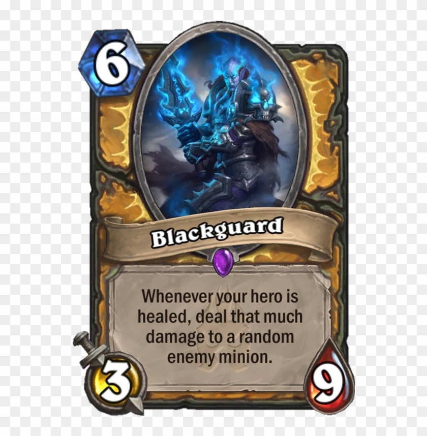 Blackguard Is A 6 Mana Cost Epic Paladin Minion Card - Blackguard Hearthstone Clipart #2624152
