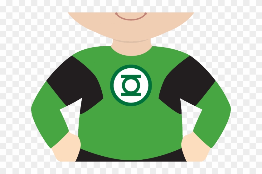Green Lantern Cartoon Boy Clipart