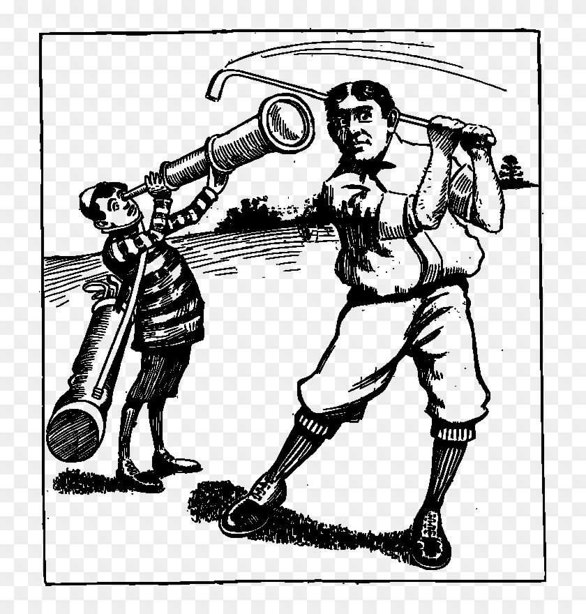 Input Golfer And Telescope Clipart