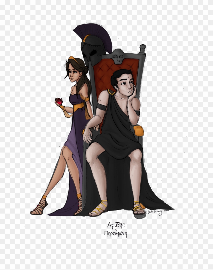 Greek And Goddess - Greek Goddess Hades Cartoon Clipart