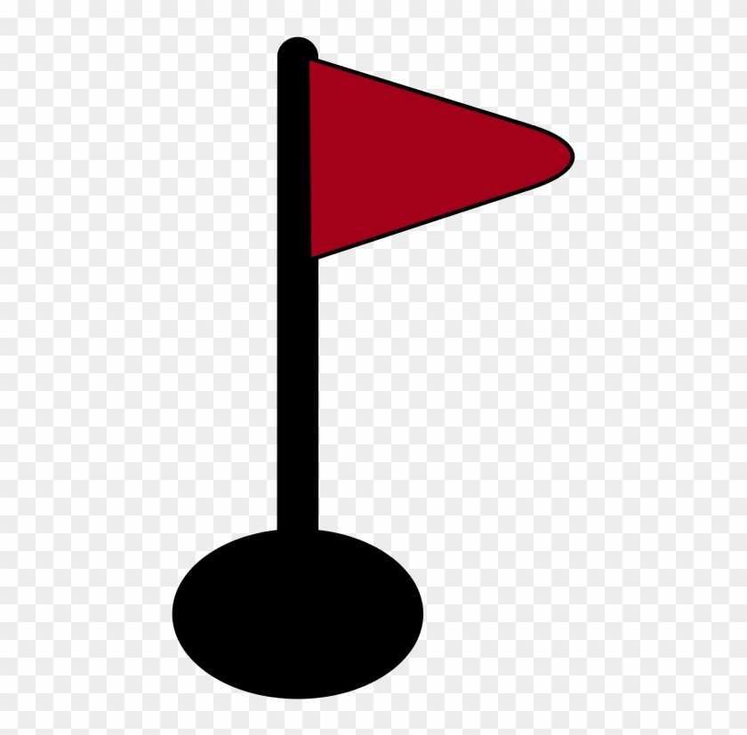 Golf Flag Icon2 - Red Golf Flag Icon Clipart #2624973