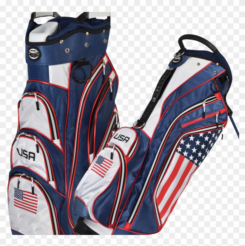 Hot Z Usa Flag Transparent Background - American Flag Golf Bag Clipart #2625021