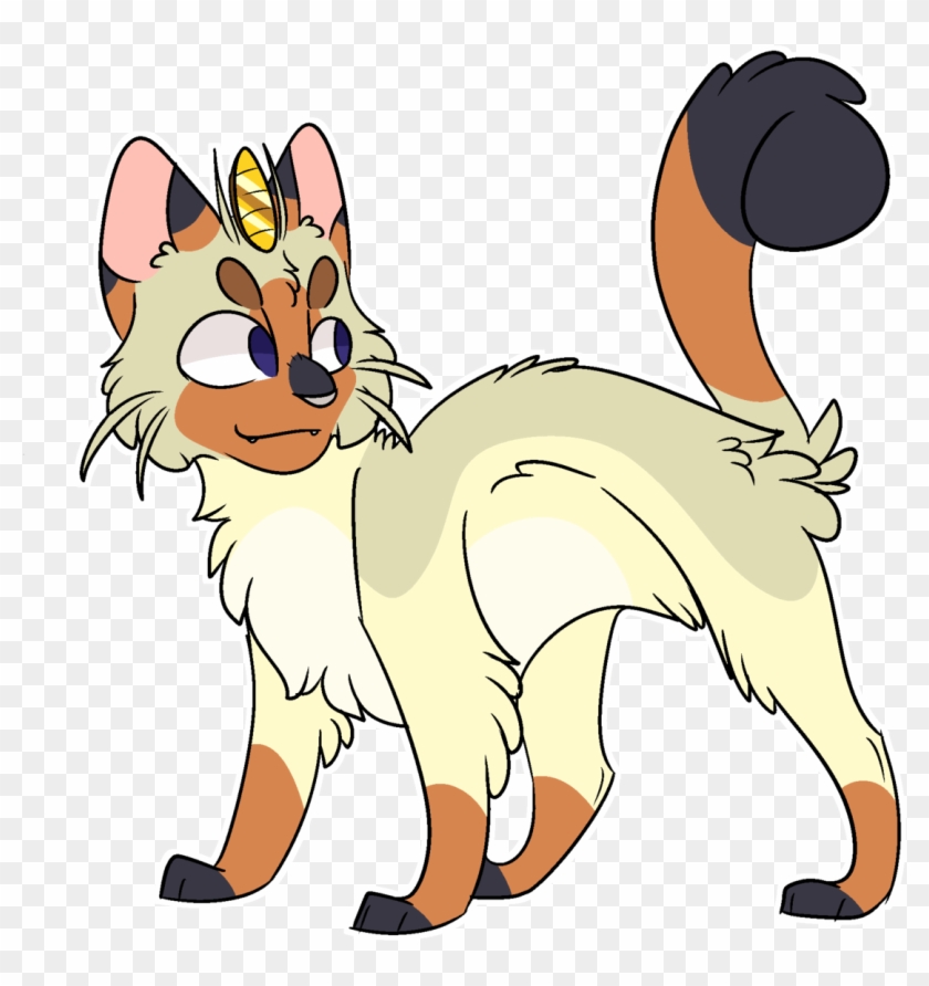 Meowth But With Real Cat Pattern Design Siamese Cat - Cat Yawns Clipart #2625431