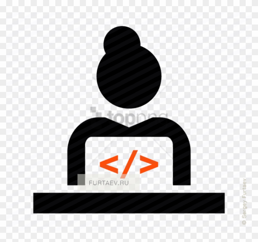 Free Png Female Software Developer Icon - Programmer Woman Icon Clipart #2627093