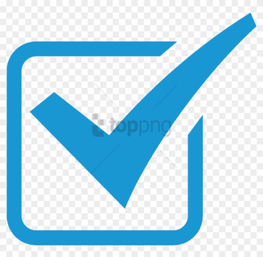 Free Png Free Icon Transparent Background - Blue Checkbox Icon Clipart