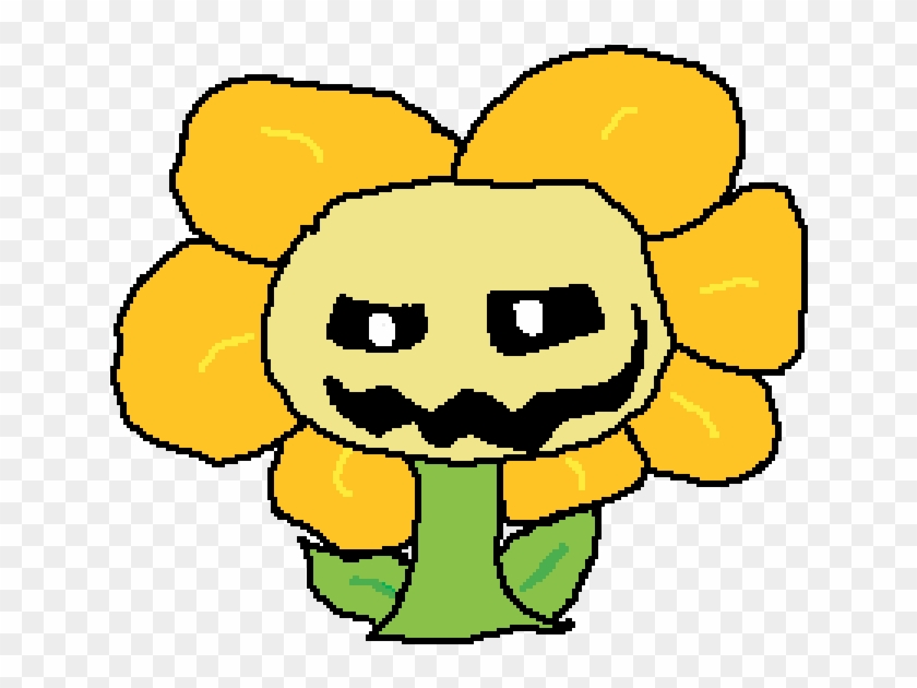 Flowey Doing Creepy Face - Smanell Clipart #2627553