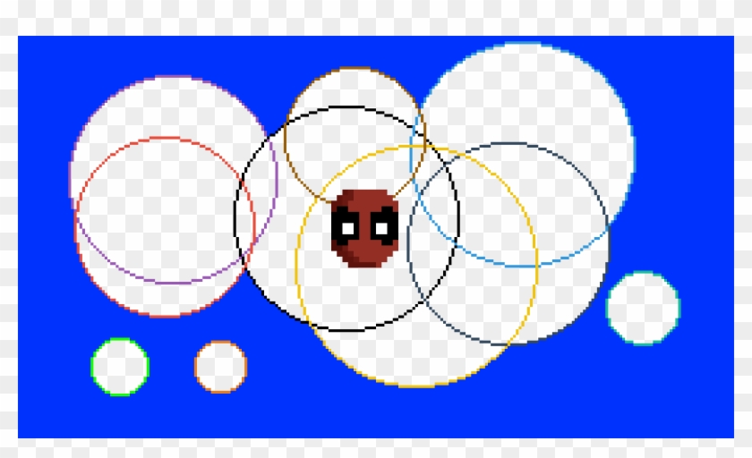 Creepy Face - Circle Clipart #2627691