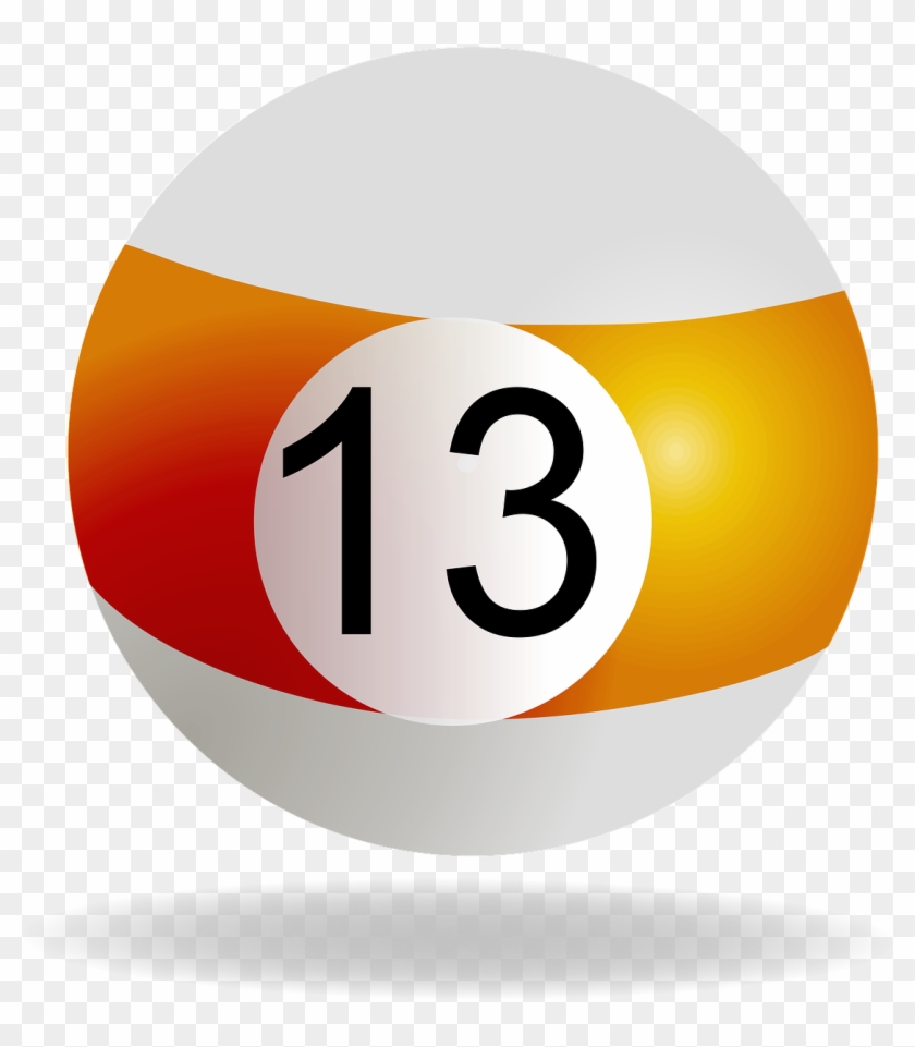 Bola De Billar 13 Png Clipart